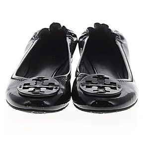 Tory Burch Reva Black Patent Leather Ballet Flats Size 6.5
